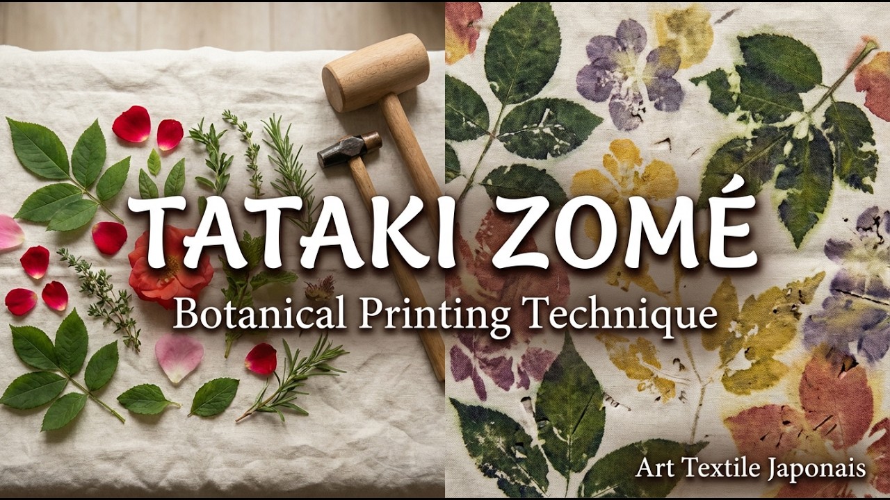 TATAKI ZOMÉ : L'Art Japonais Secret de Teindre avec des Fleurs du Jardin