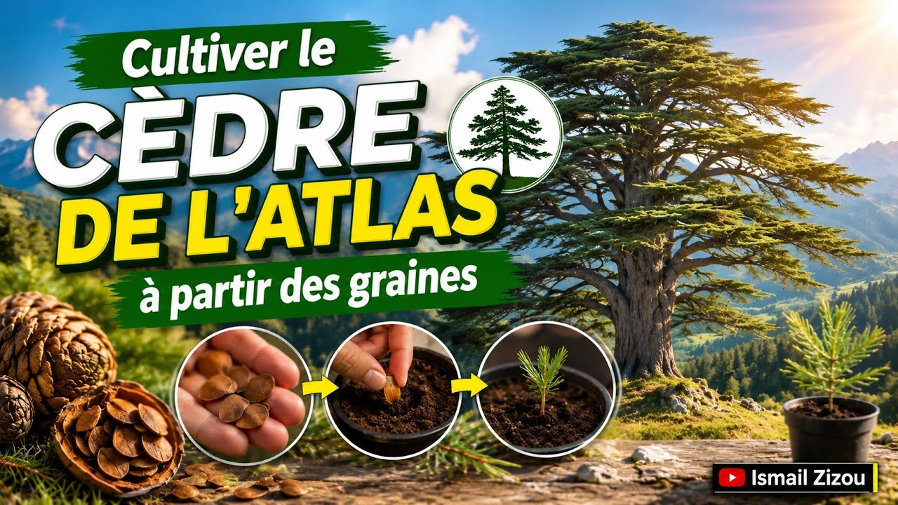  le cèdre de l'Atlas des graines