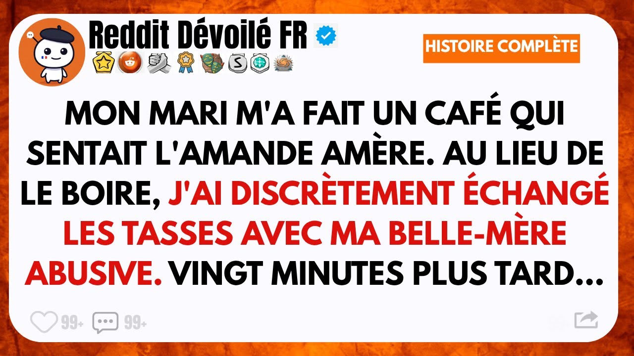 Mon mari m’a tendu un café suspect. Je l’ai échangé avec ma belle-mère… vingt minutes plus tard…