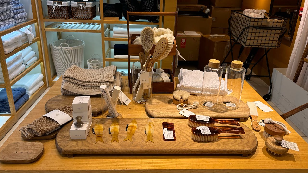 ZARA HOME Collection July 2024 / Unique Bathroom Accessories