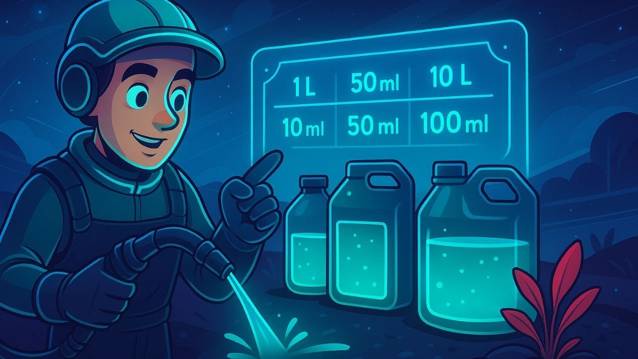 Dosage glyphosate : combien de ml pour 5 ou 10 litres d’eau ?