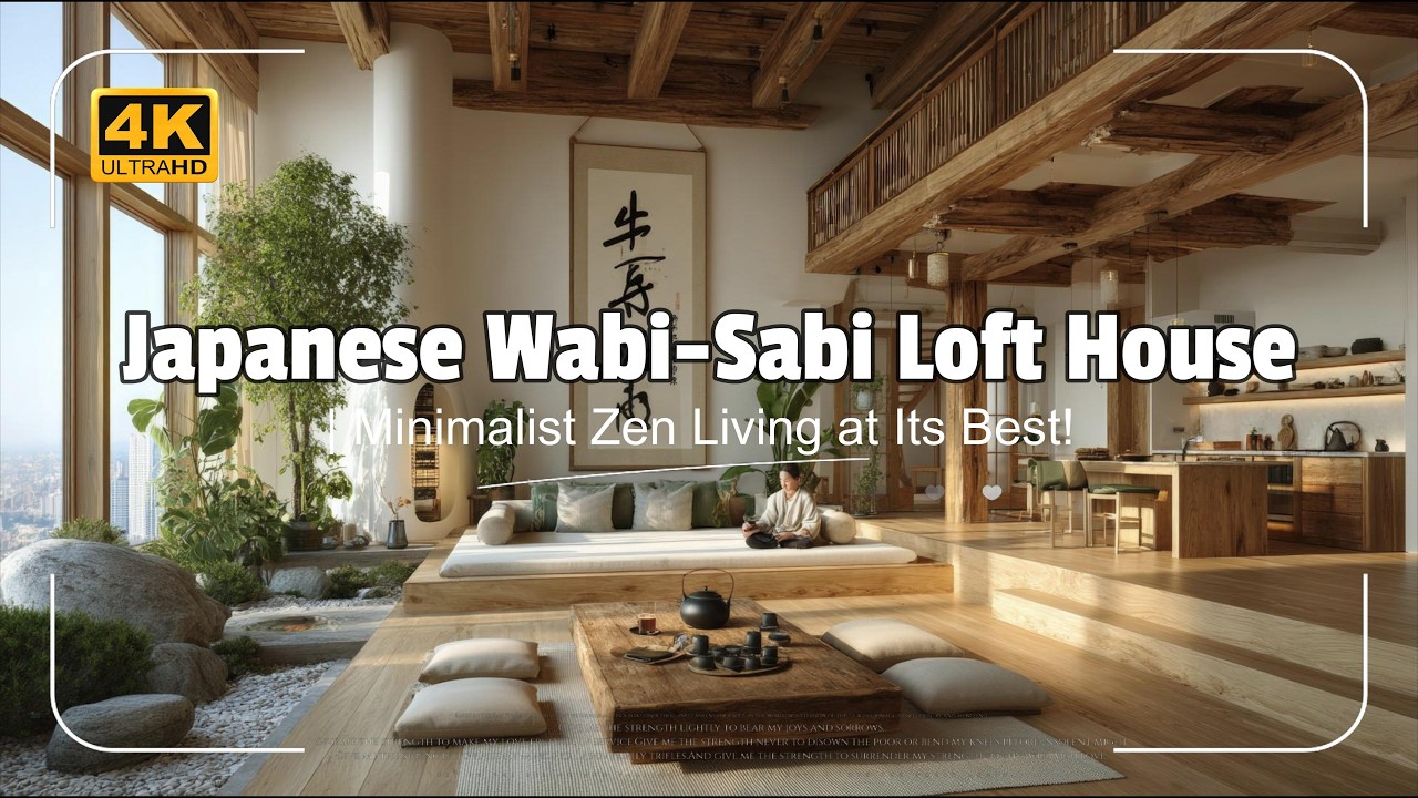 Beautiful Japanese Wabi-Sabi Loft House 2025 | Minimalist Zen Living at Its Best!