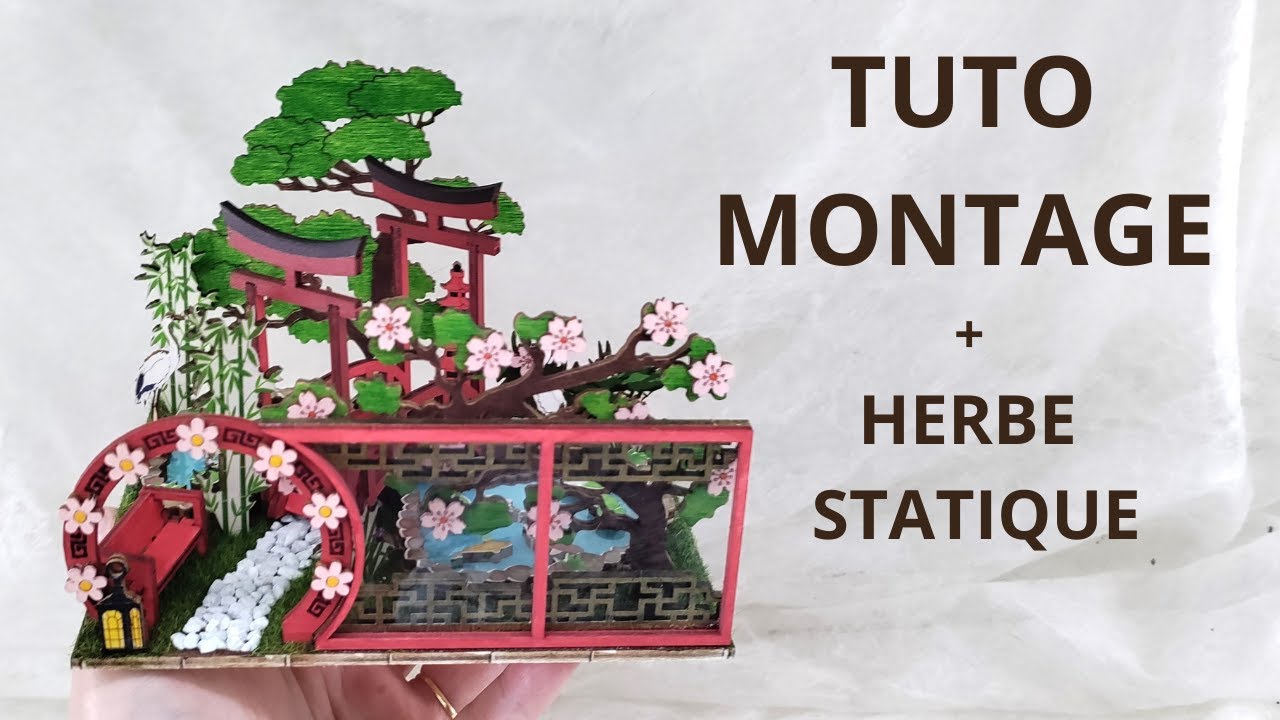 Tuto montage Japanese Garden de chez Action || Tuto herbe statique