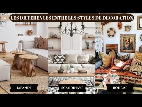 ASTUCE DECO  : LES DIFFERENCES ENTRE LA DECORATION JAPANDI, SCANDINAVE ET BOHEME