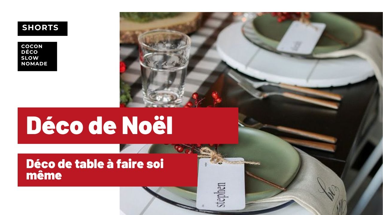 Créez votre déco de table de Noël vous même