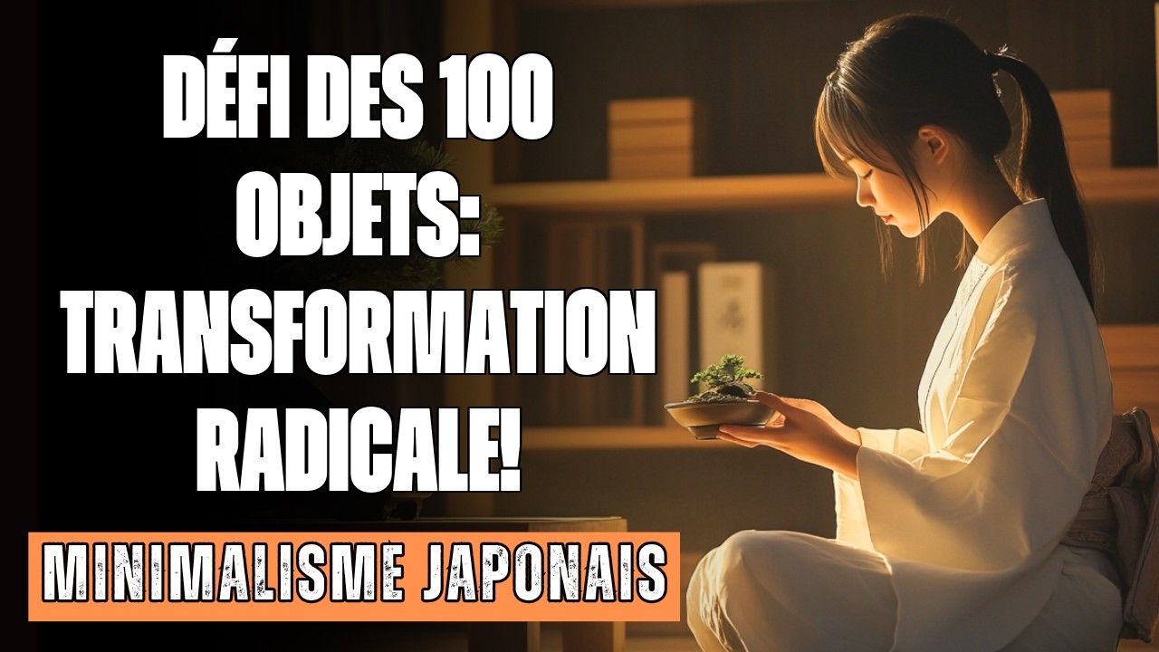 MINIMALISME JAPONAIS:  COMMENT BIEN VIVRE AVEC SEULEMENT 100 OBJETS ESSENTIELS