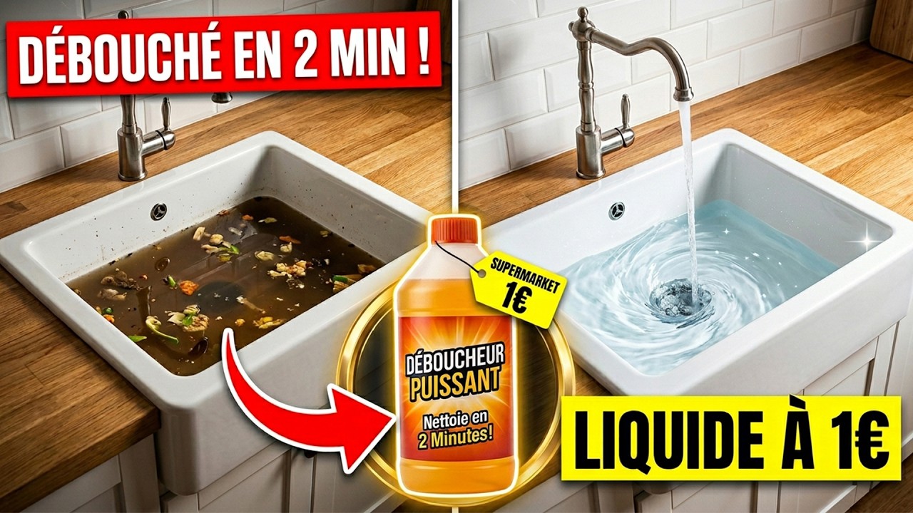 Liquide à 1€ Qui DESTRUIT Tous les Bouchons.DÉFINITIVEMENT - Plombiers L'ont ENTERRÉ