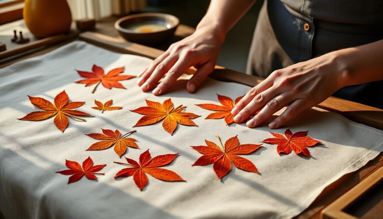 découvrez le tataki-zomé, une technique japonaise ancestrale pour imprimer avec élégance de magnifiques motifs végétaux sur tissu, alliant tradition et art délicat.