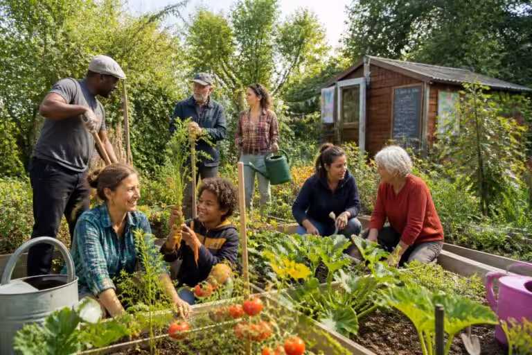 Au jardin partagé de Kervanous à Landivisiau, la culture des légumes rime avec celle des relations humaines