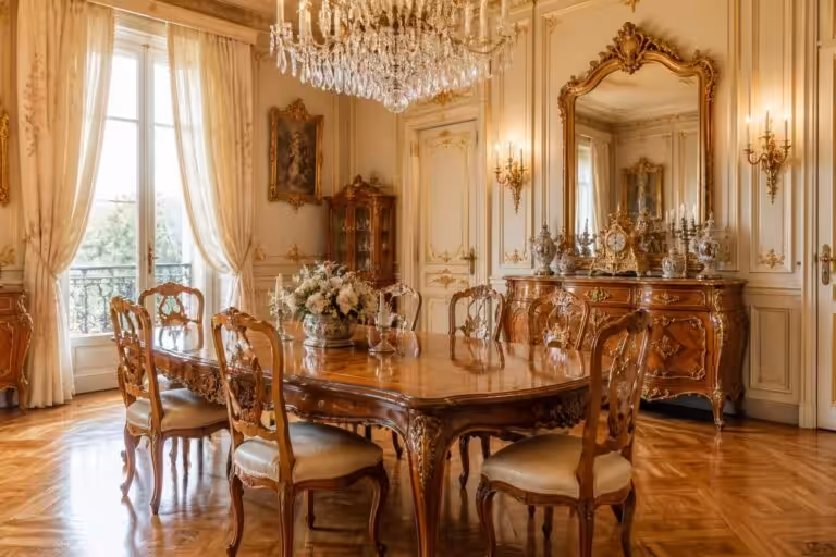 Salle à manger Louis XV : guide du style intemporel