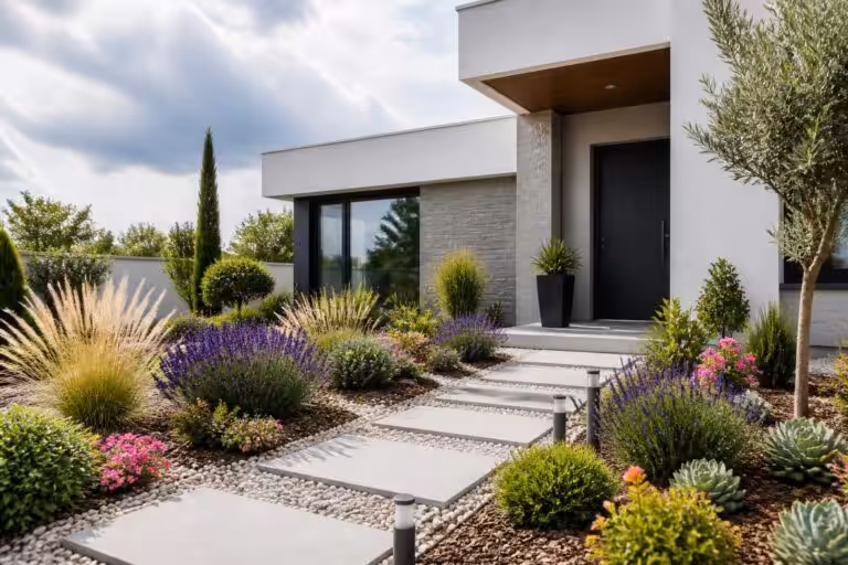 découvrez comment aménager un parterre devant une maison moderne pour sublimer votre extérieur avec style et harmonie.